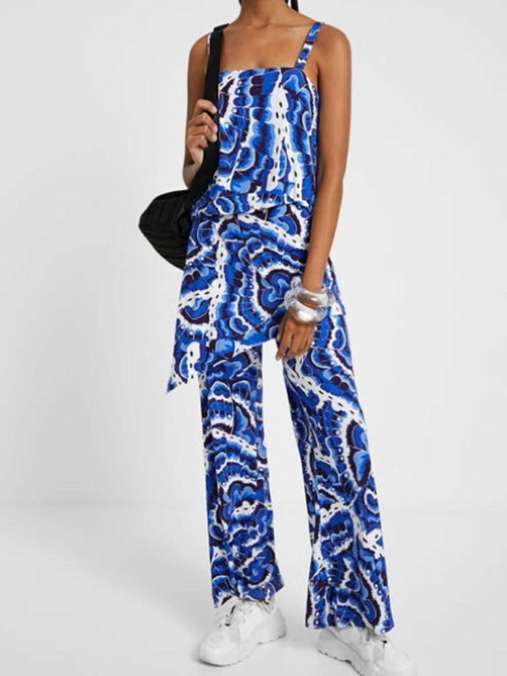 Desigual "Pacific Ocean" Layered Jumpsuit Size XL